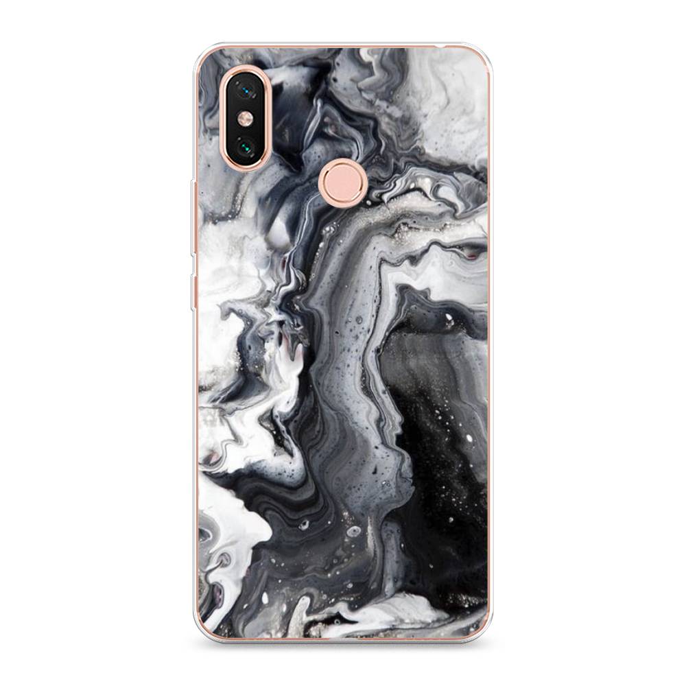 

Чехол Awog на Xiaomi Mi Max 3 "Бело-черные сложные полосы", Разноцветный, 34350-3