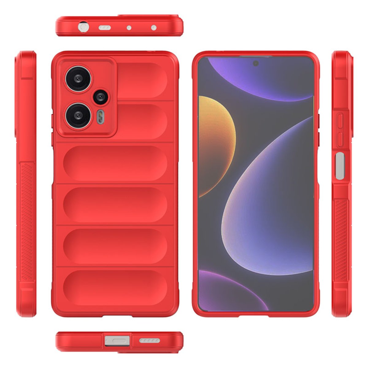 

Противоударный чехол Flexible Case для Redmi Note 12 Turbo ,красный, 394101948