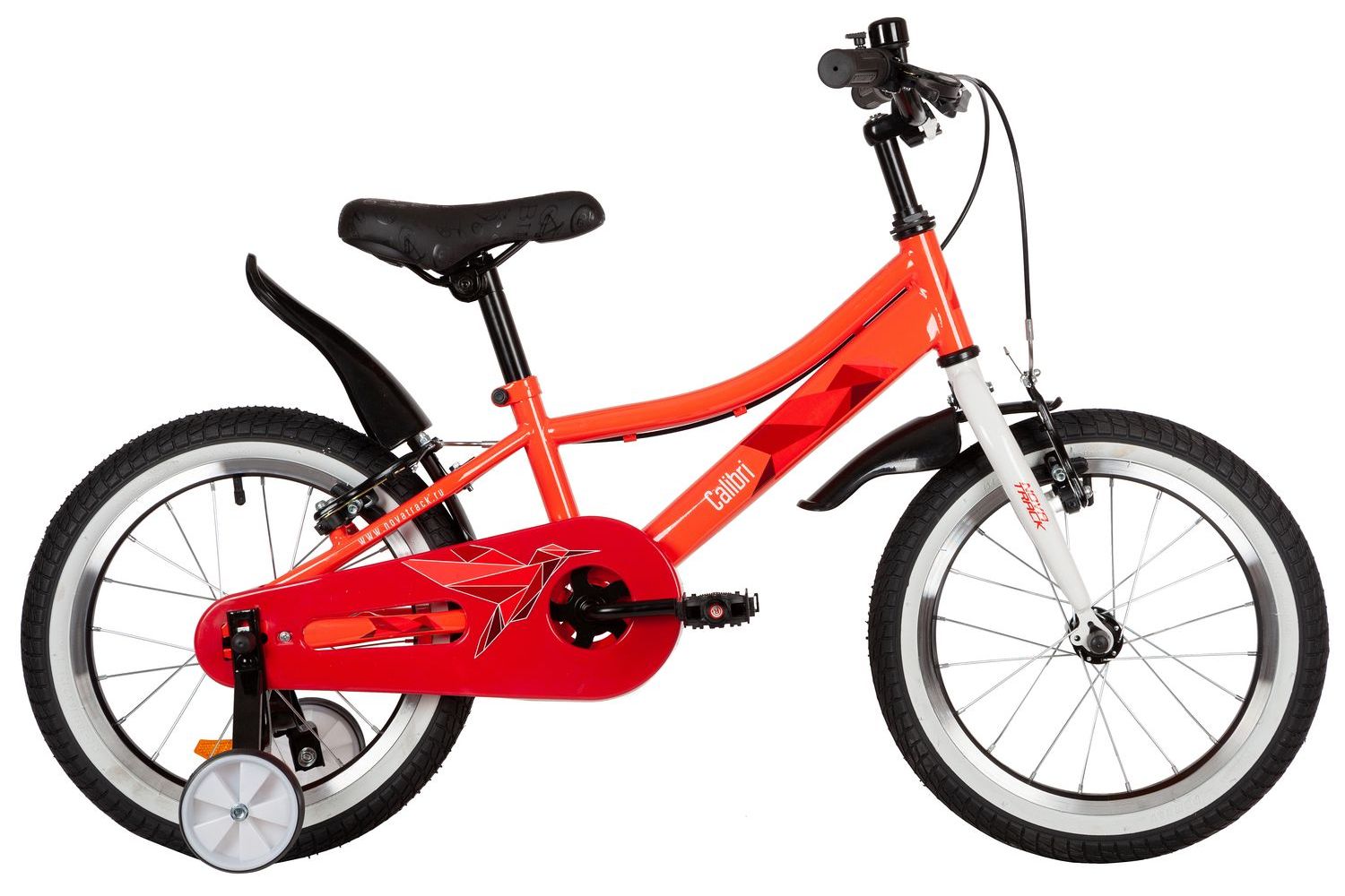 фото Велосипед novatrack calibri 16 v-brake, год 2022, цвет оранжевый