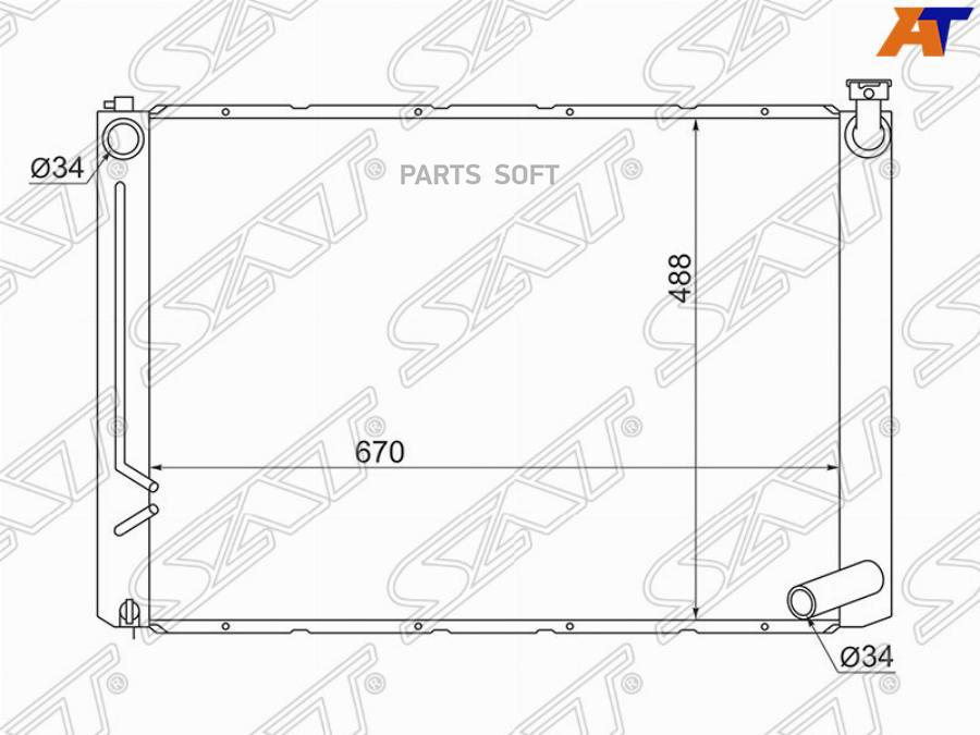 

Радиатор Toyota Harrier 2az-Fe 03-06 Sat арт. TY0003-ACU30