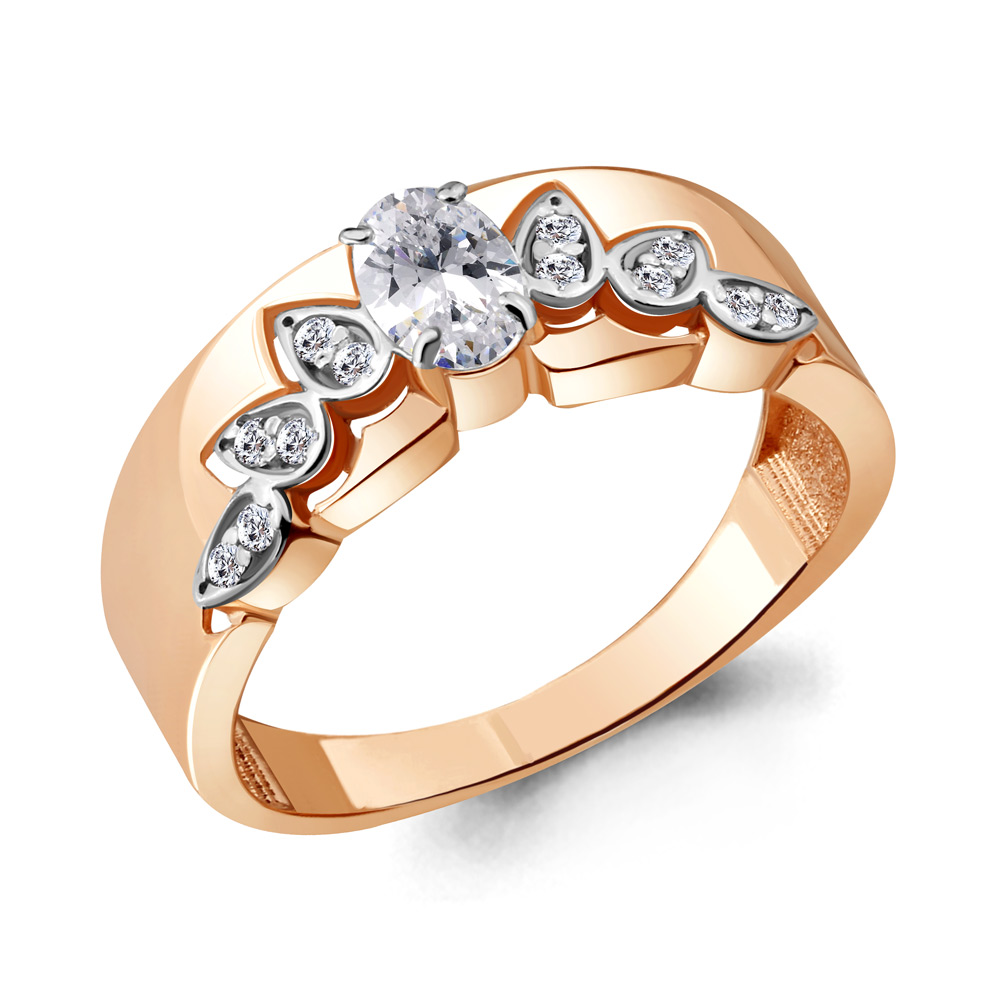 

Кольцо из серебра с фианитом р. 20,5 Aquamarine 69154А_925_з, 69154А_925_з