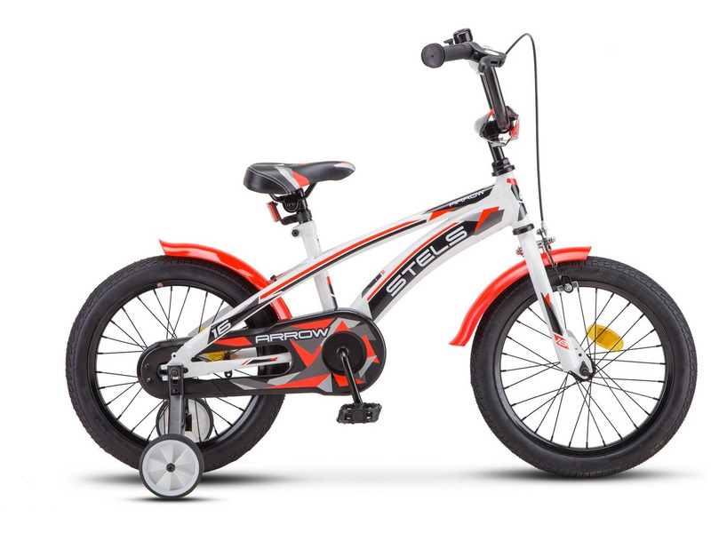Велосипед Stels Arrow 16 V020, год 2021, цвет Белый-Красный