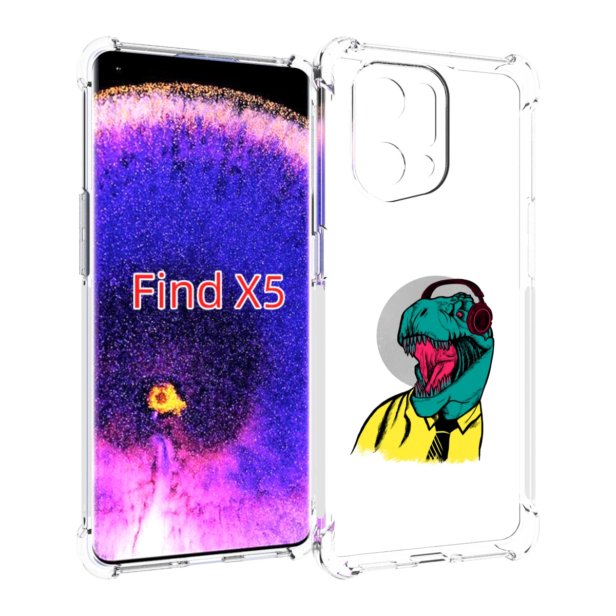 

Чехол MyPads дино для Oppo Find X5, Прозрачный, Tocco
