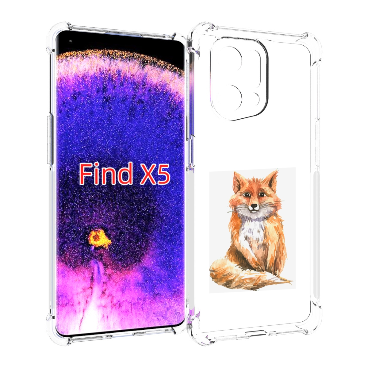

Чехол MyPads детская лиса для Oppo Find X5, Прозрачный, Tocco