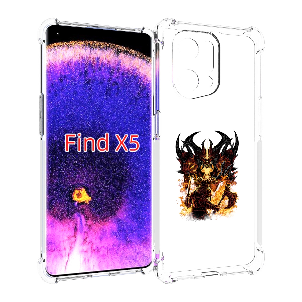 

Чехол MyPads демон shadow fiend для Oppo Find X5, Прозрачный, Tocco