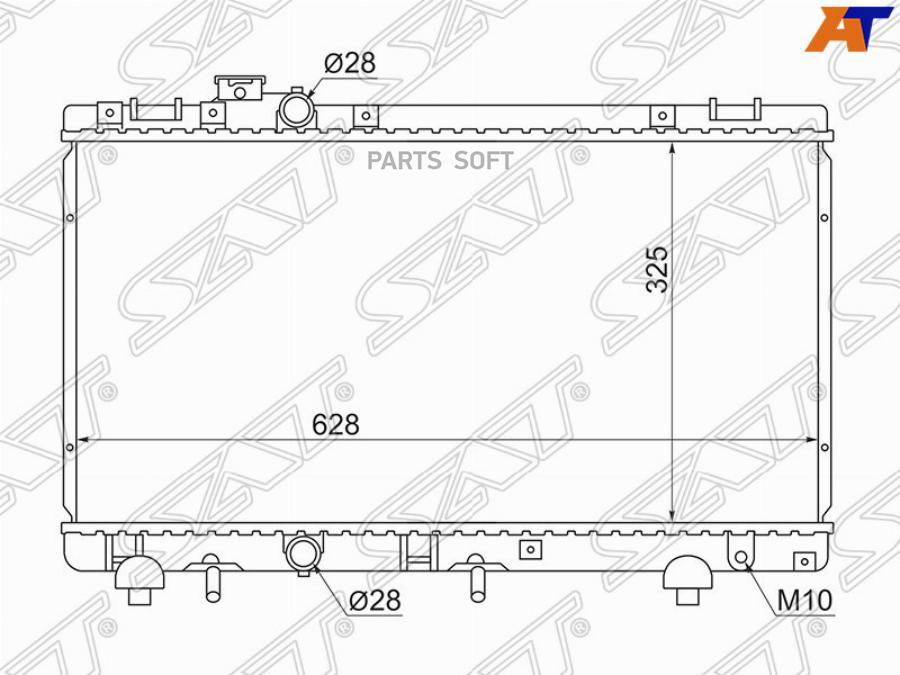 

Радиатор Toyota Tercel/Corsa/Cynos/Corolla Ii 94-97/Paseo/Raum Exz1# 97-03 Sat арт. TY0001