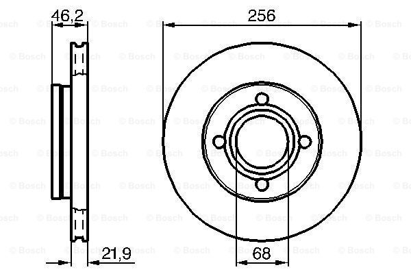 

Тормозной диск BOSCH 0986478018