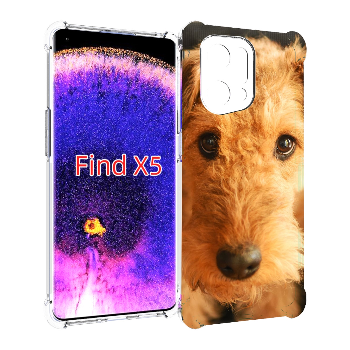 

Чехол MyPads эрдельтерьер для Oppo Find X5, Прозрачный, Tocco
