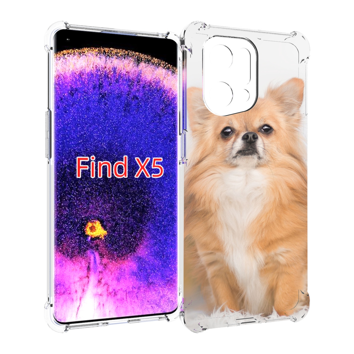 

Чехол MyPads чихуа хуа для Oppo Find X5, Прозрачный, Tocco