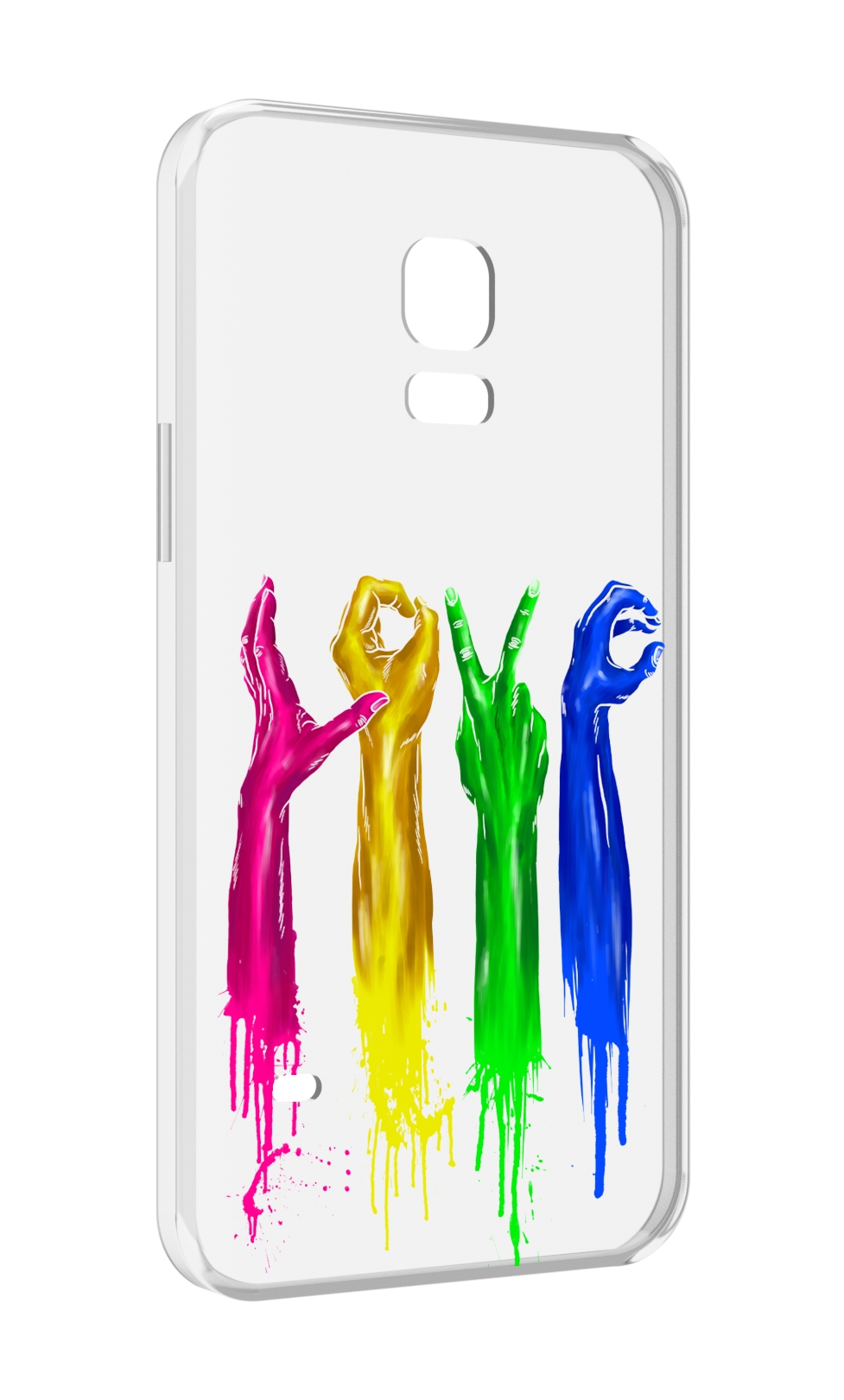 

Чехол MyPads яркие руки love для Samsung Galaxy S5 mini, Прозрачный, Tocco