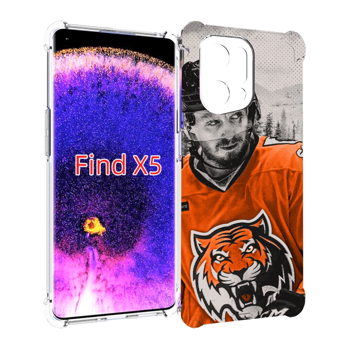 

Чехол MyPads хк амур мужской для Oppo Find X5, Прозрачный, Tocco