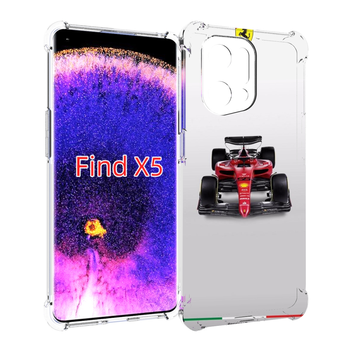 

Чехол MyPads формула 1 феррари для Oppo Find X5, Прозрачный, Tocco