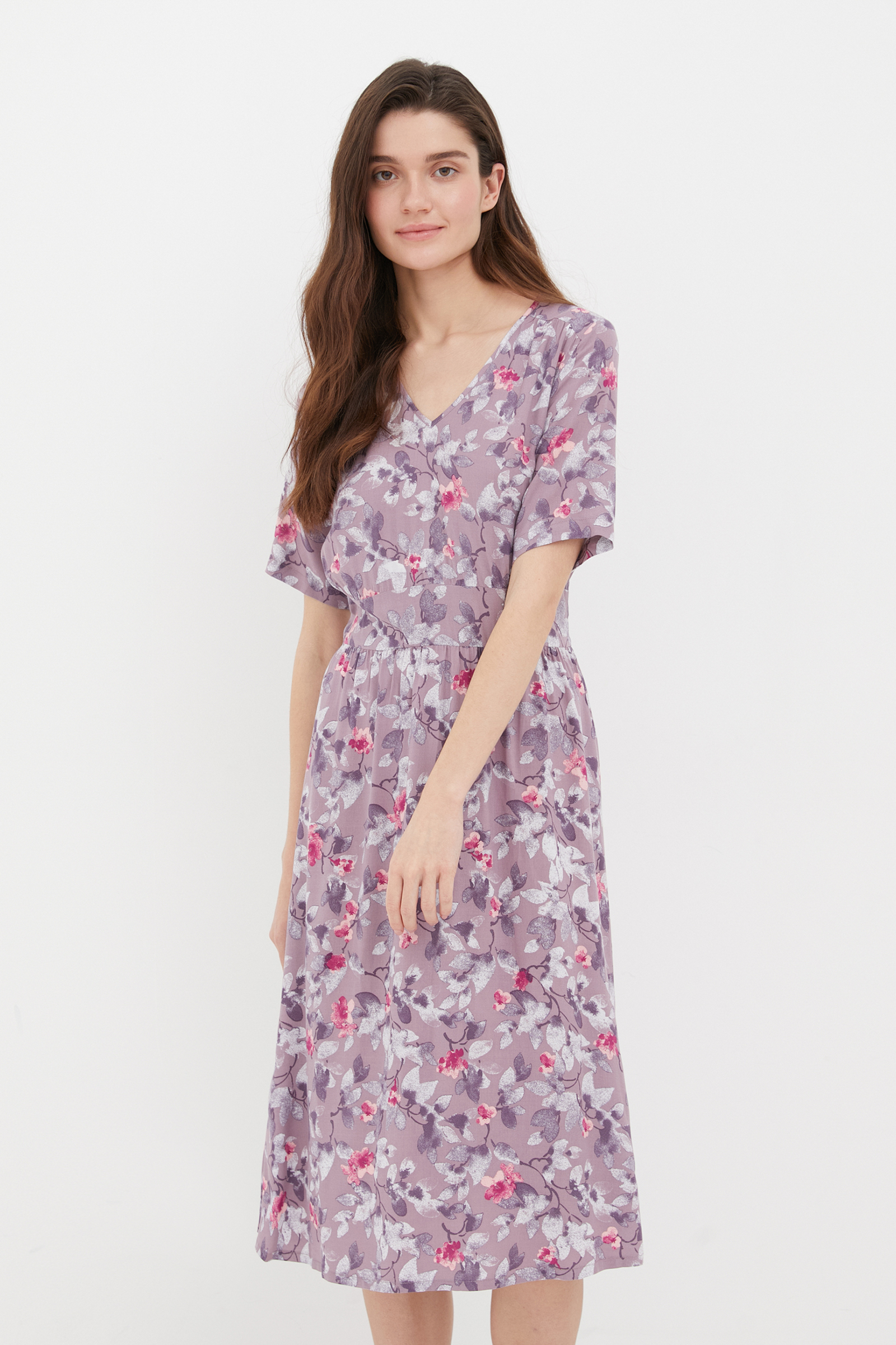 Платье женское Finn Flare FSC110112 фиолетовое XS