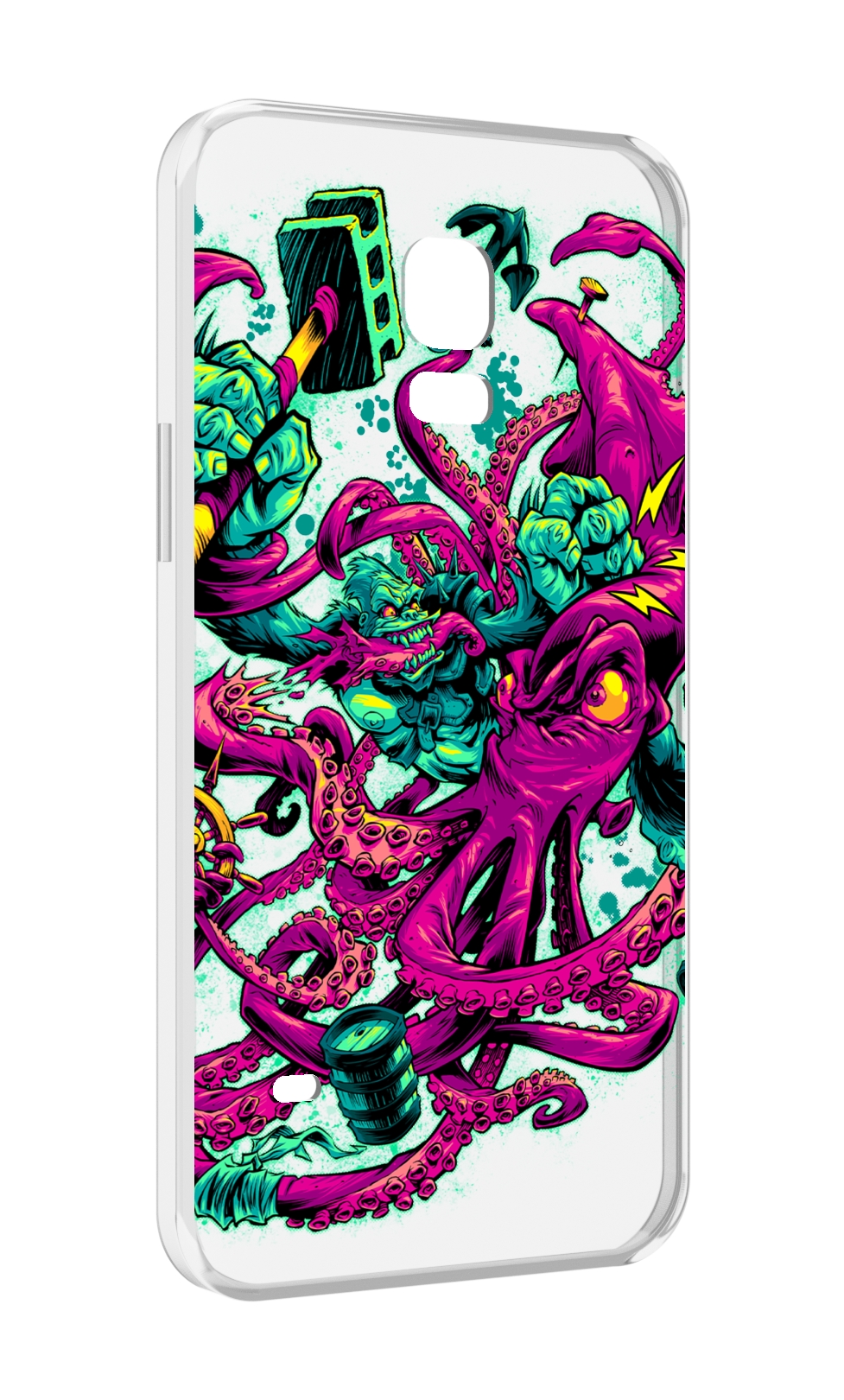 

Чехол MyPads фиолетовый кракен для Samsung Galaxy S5 mini, Прозрачный, Tocco