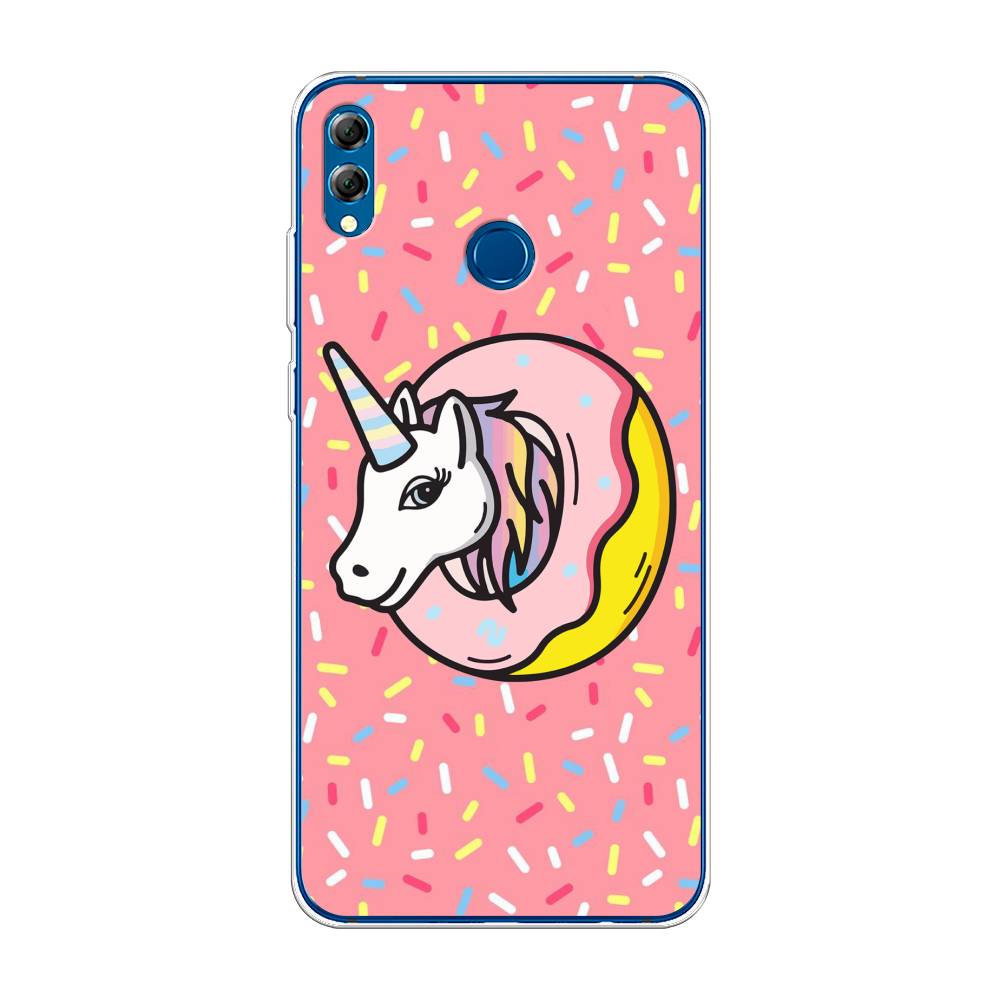 

Чехол Awog на Honor 8X Max "Единорог в пончике", Розовый;желтый;белый, 66550-2