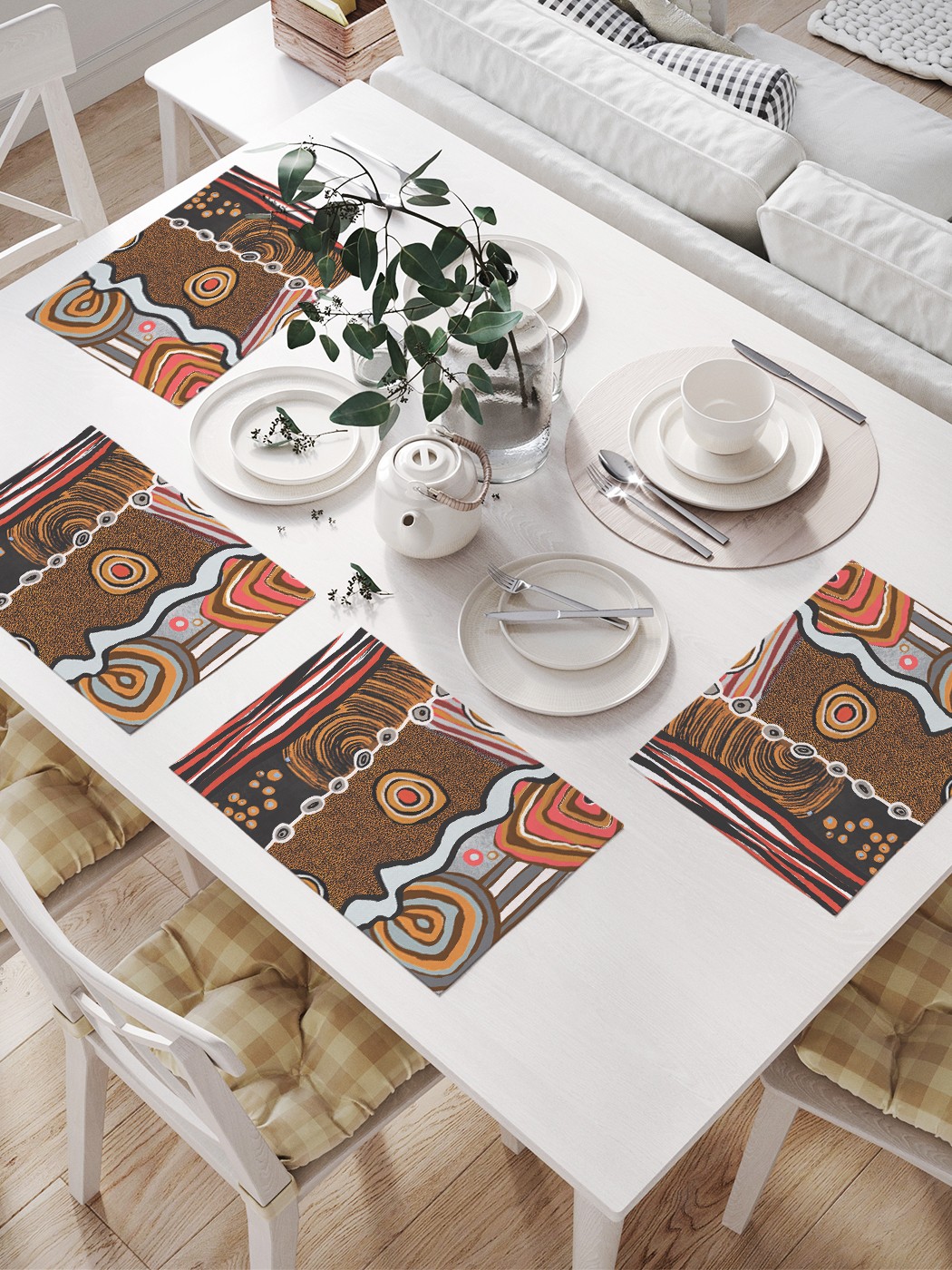 

np_389498 МУЛЬТИ Комплект салфеток с фотопринтом 46x32 см 4 шт., Разноцветный