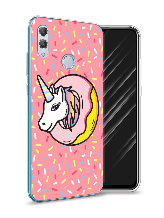 

Чехол Awog на Honor 10 Lite "Единорог в пончике", Розовый;желтый;белый, 67550-2