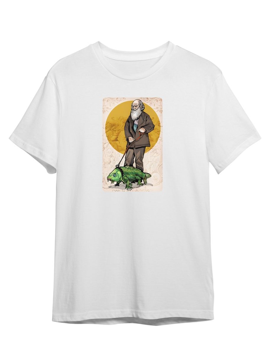 

Футболка унисекс СувенирShop Чарльз Дарвин/Эволюция 1 белая XL, Белый, "Чарльз Дарвин/Эволюция" 1