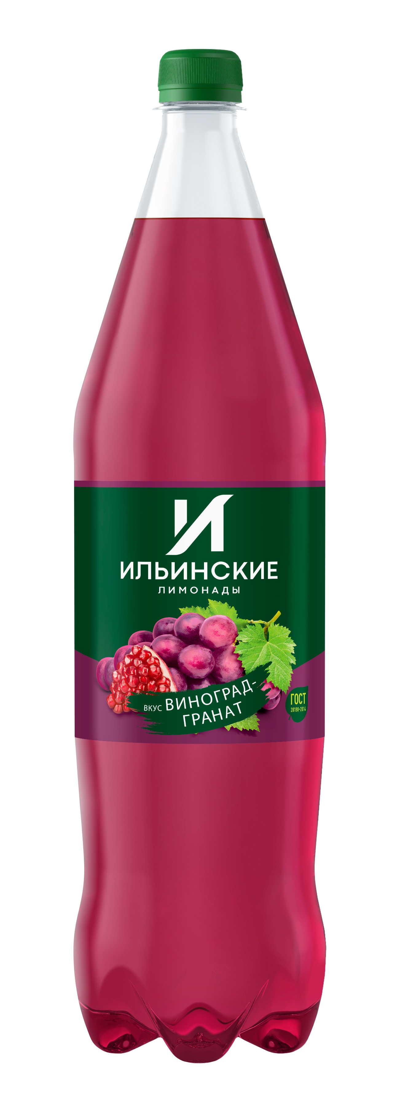 

Напиток Ильинские лимонады виноград и гранат, газированный, 1,42 л