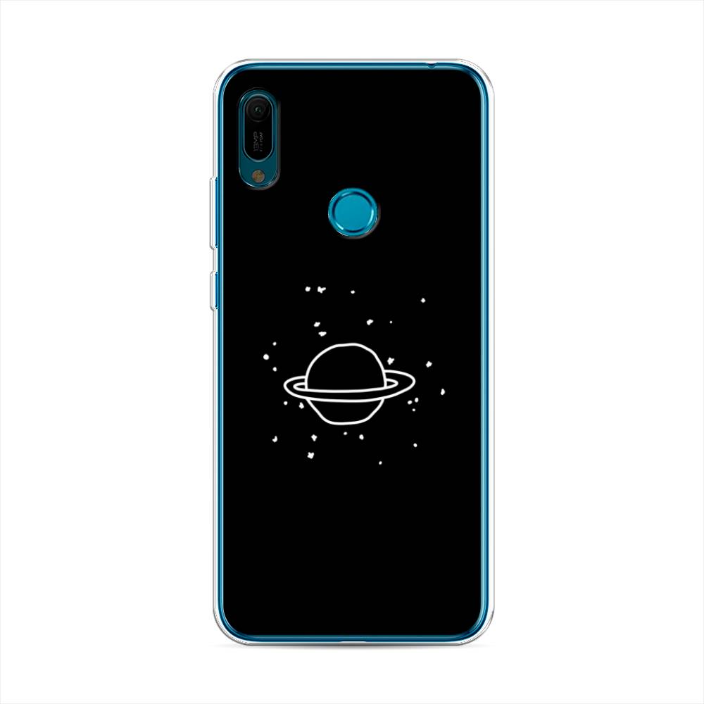 

Чехол Awog на Huawei Y6 2019 "Дудл Юпитера", Белый;черный, 68650-4