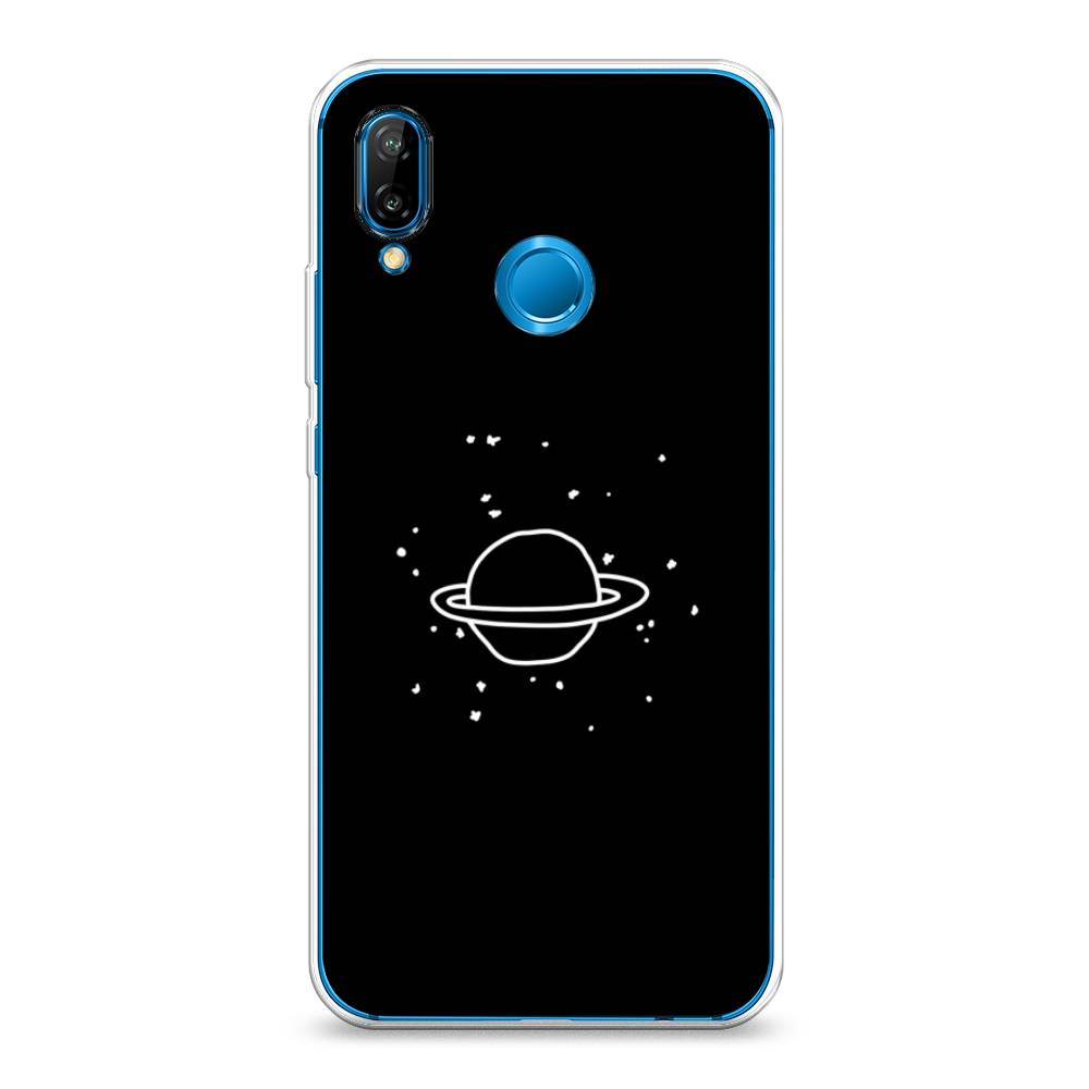 

Чехол Awog на Huawei Nova 3E "Дудл Юпитера", Белый;черный, 65650-4