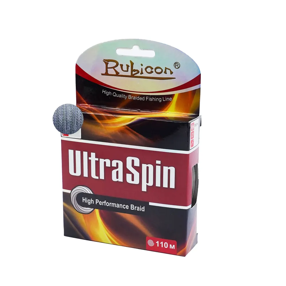 

RUBICON Плетеный шнур Rubicon Ultra Spin 110m, gray, d=0,30mm, Серый, Ultra Spin