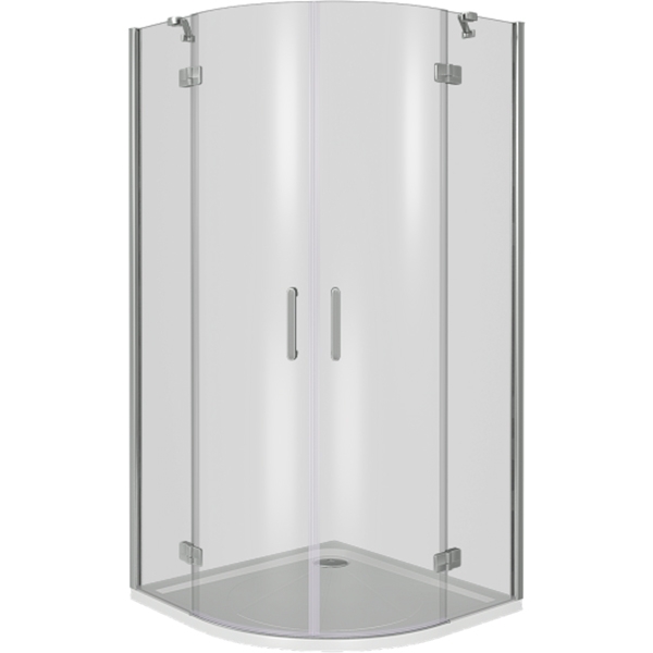 фото Душевой уголок good door saturn r-90-c-ch 90x90 профиль хром стекло прозрачное