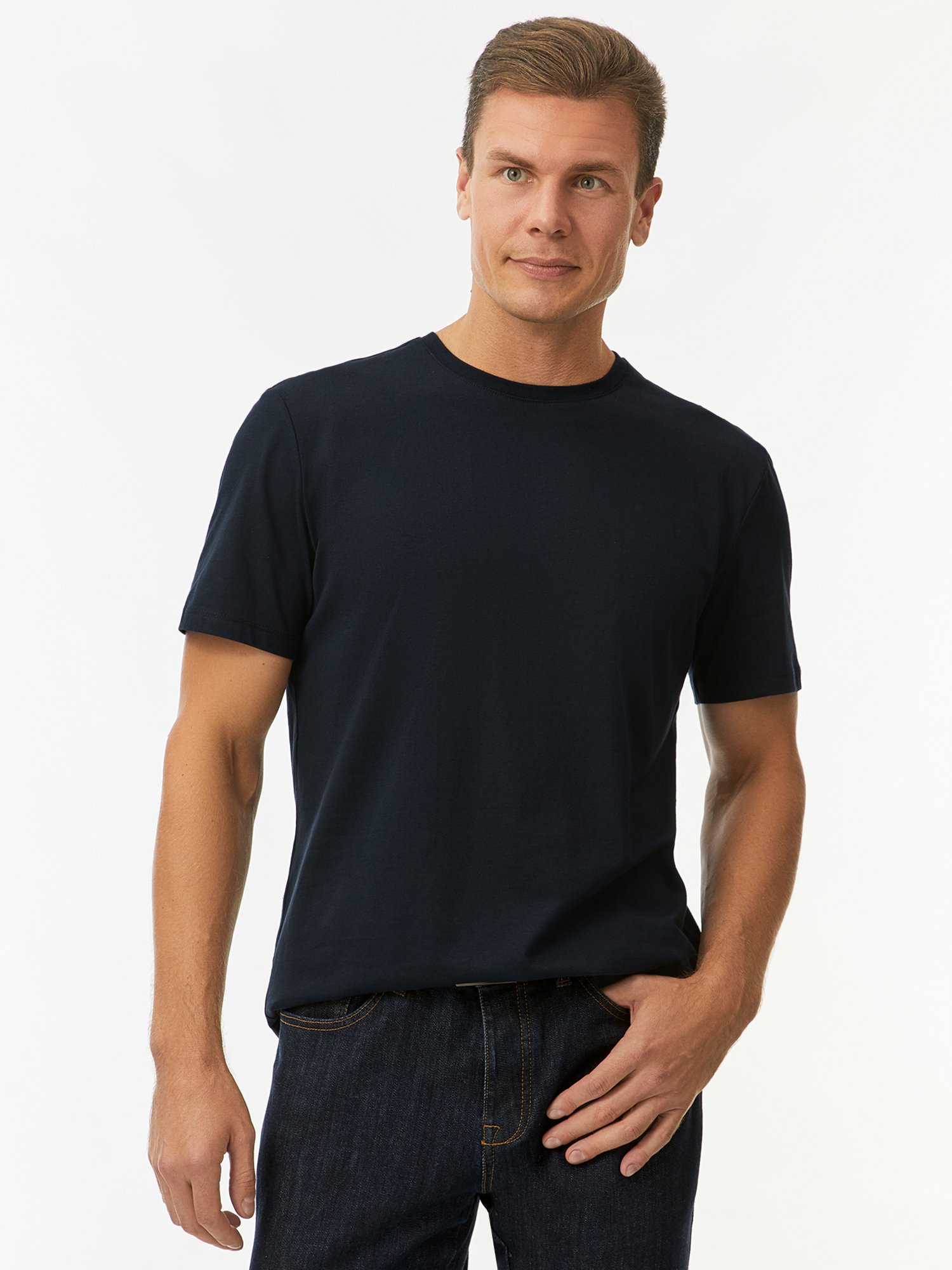 

Футболка мужская oodji 5B621002M-4 синяя XXL, Синий, 5B621002M-4