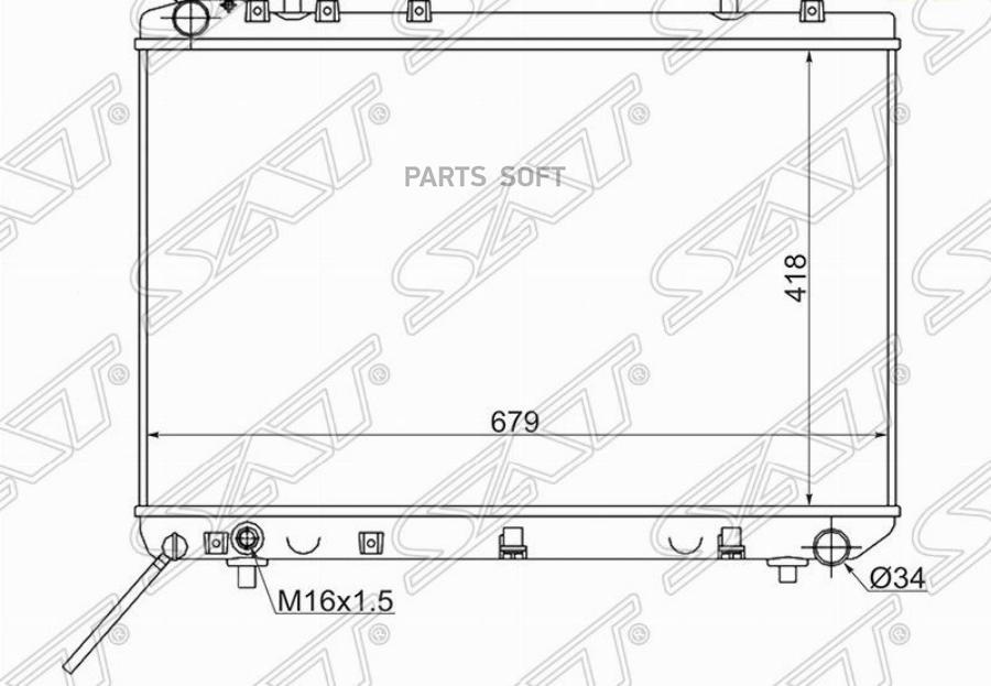 

Радиатор Ssangyong Korando/Tagaz Tager 2.3/2.9d Mt Sat арт. SY0003