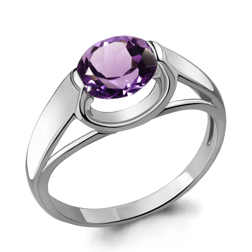

Кольцо из серебра с аметистом р. 21 Aquamarine 6914804_925_р, 6914804_925_р