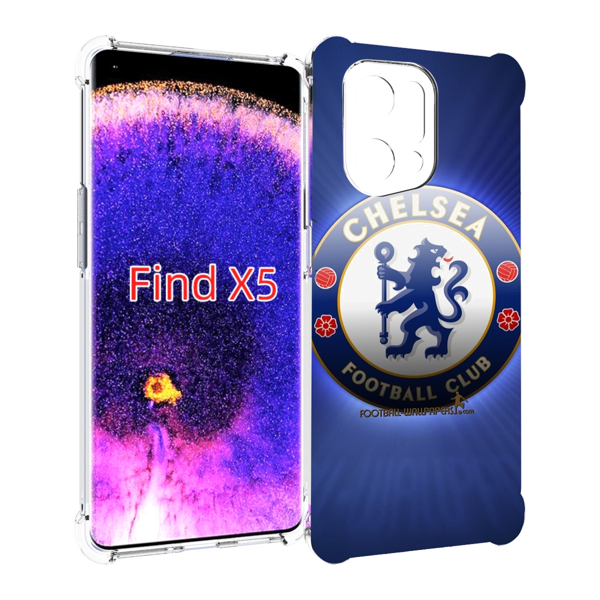 

Чехол MyPads фк челси лондон мужской для Oppo Find X5, Прозрачный, Tocco