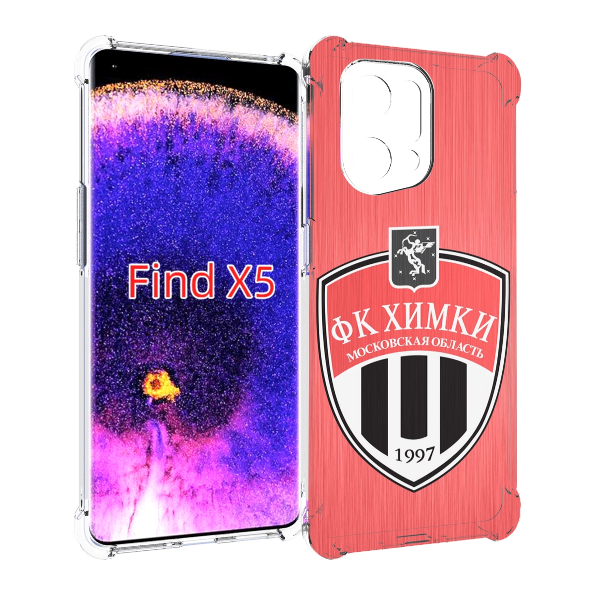 

Чехол MyPads фк химки московская обл для Oppo Find X5, Прозрачный, Tocco
