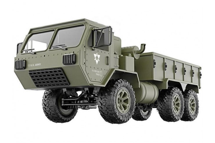 Радиоуправляемая машина Heng Long FY004A американский военный грузовик 6WD RTR 1:16 2.4G радиоуправляемый американский военный грузовик с wifi fpv камерой feiyue fy004aw