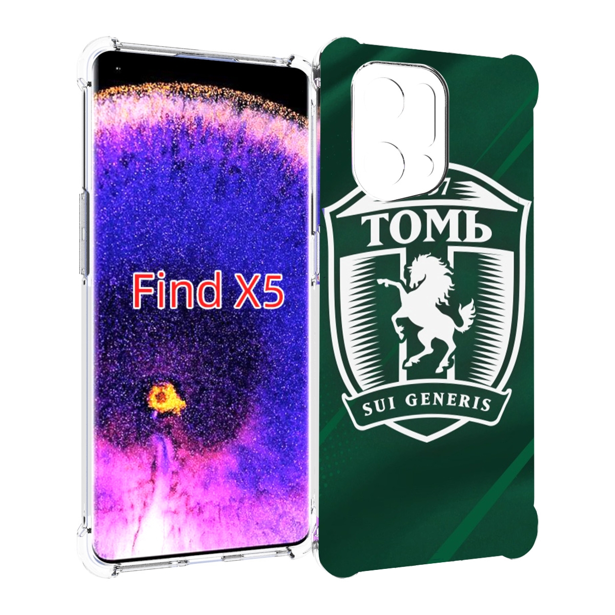 

Чехол MyPads фк томь томск для Oppo Find X5, Прозрачный, Tocco