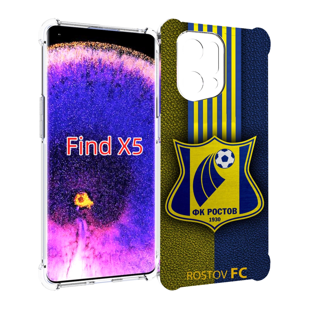 

Чехол MyPads фк ростов мужской для Oppo Find X5, Прозрачный, Tocco