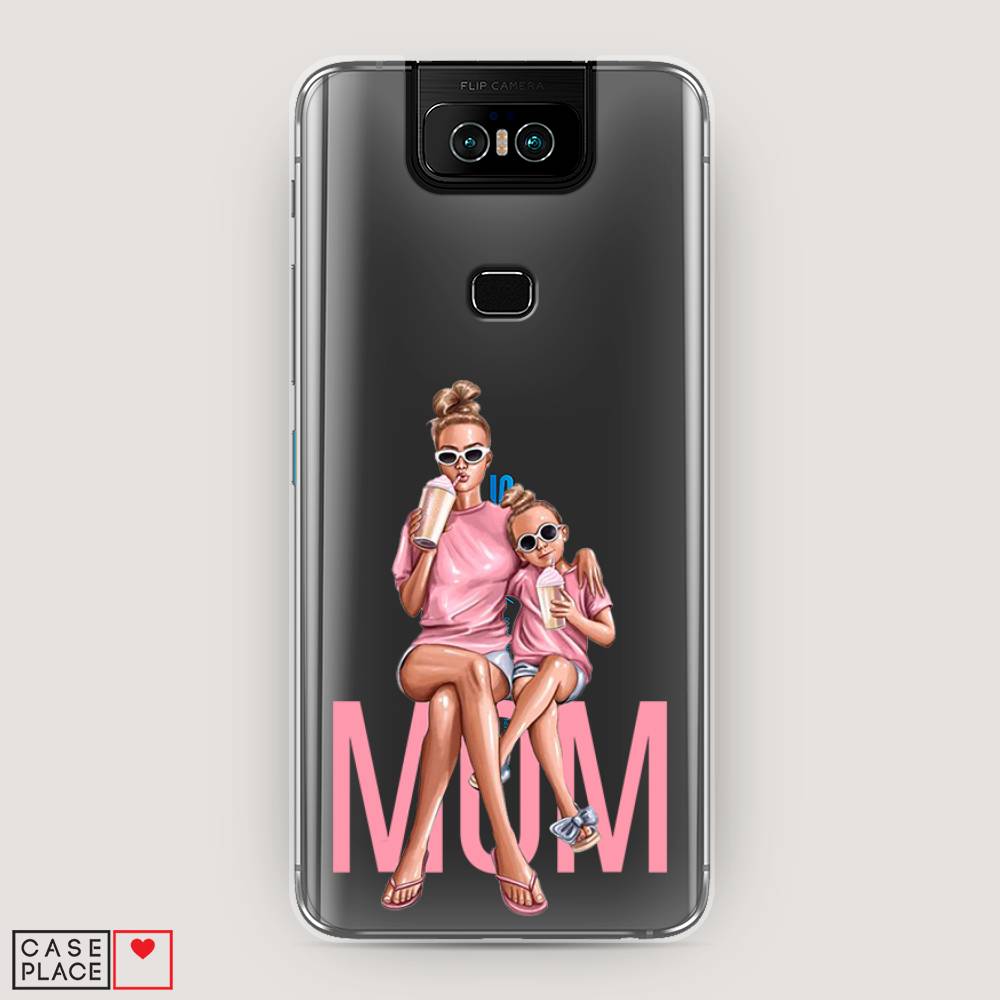 фото Чехол awog "lovely mom" для asus zenfone 6 zs630kl