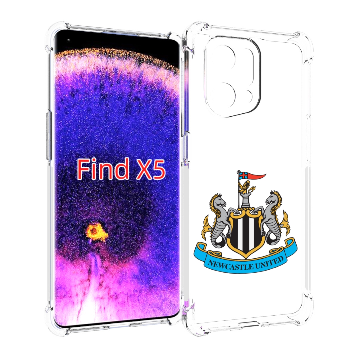 

Чехол MyPads фк ньюкасл для Oppo Find X5, Прозрачный, Tocco