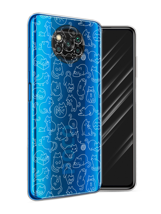 

Чехол Awog на Poco X3/X3 Pro "Шкодливые котики", Разноцветный, 310650-2