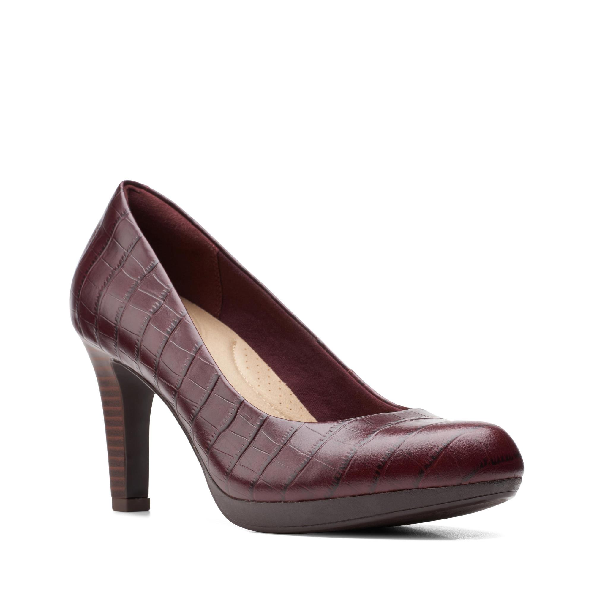 

Туфли женские Clarks Adriel Viola 26151330 бордовые 37 EU, Adriel Viola 26151330