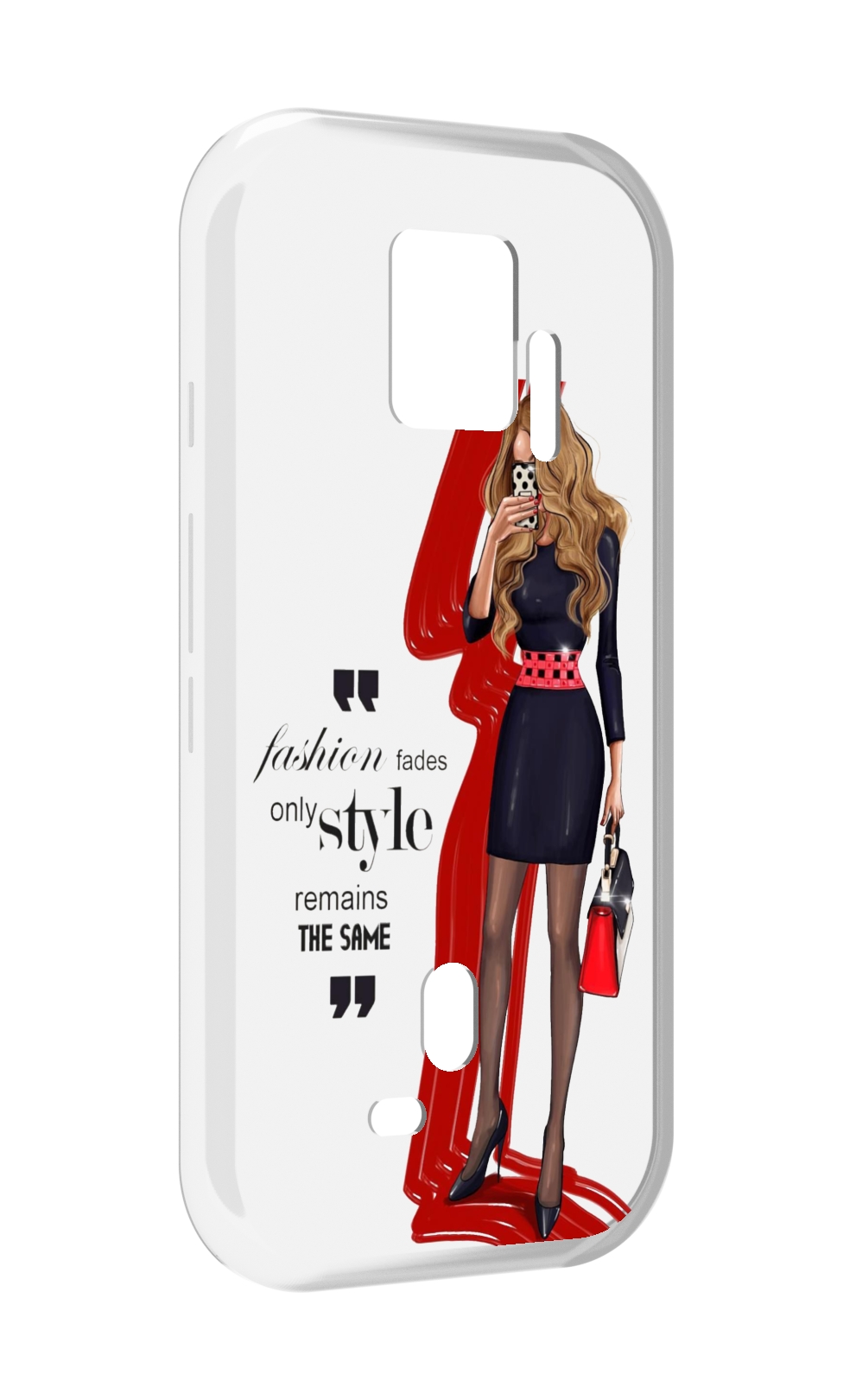 

Чехол MyPads Модная-девушка женский для ZTE Nubia Red Magic 7S Pro, Прозрачный, Tocco