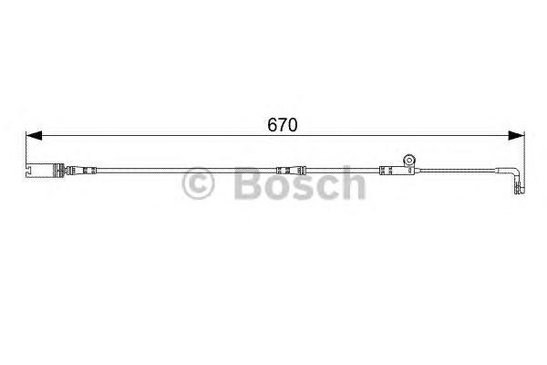 

BOSCH Датчик износа колодок BOSCH 1987473002