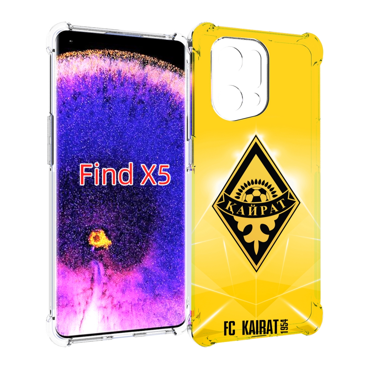 

Чехол MyPads фк каират алматы для Oppo Find X5, Прозрачный, Tocco