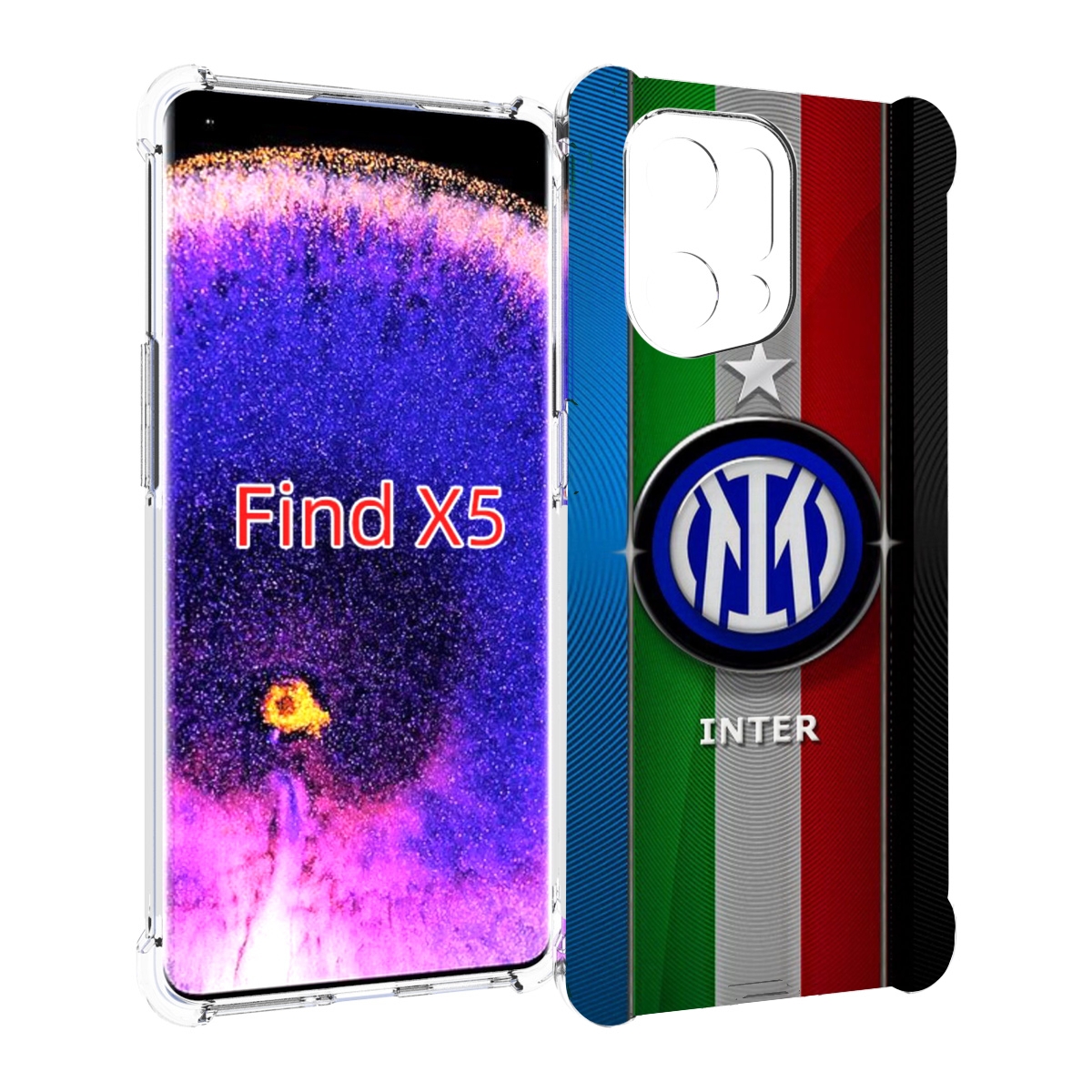 

Чехол MyPads фк интер милан для Oppo Find X5, Прозрачный, Tocco