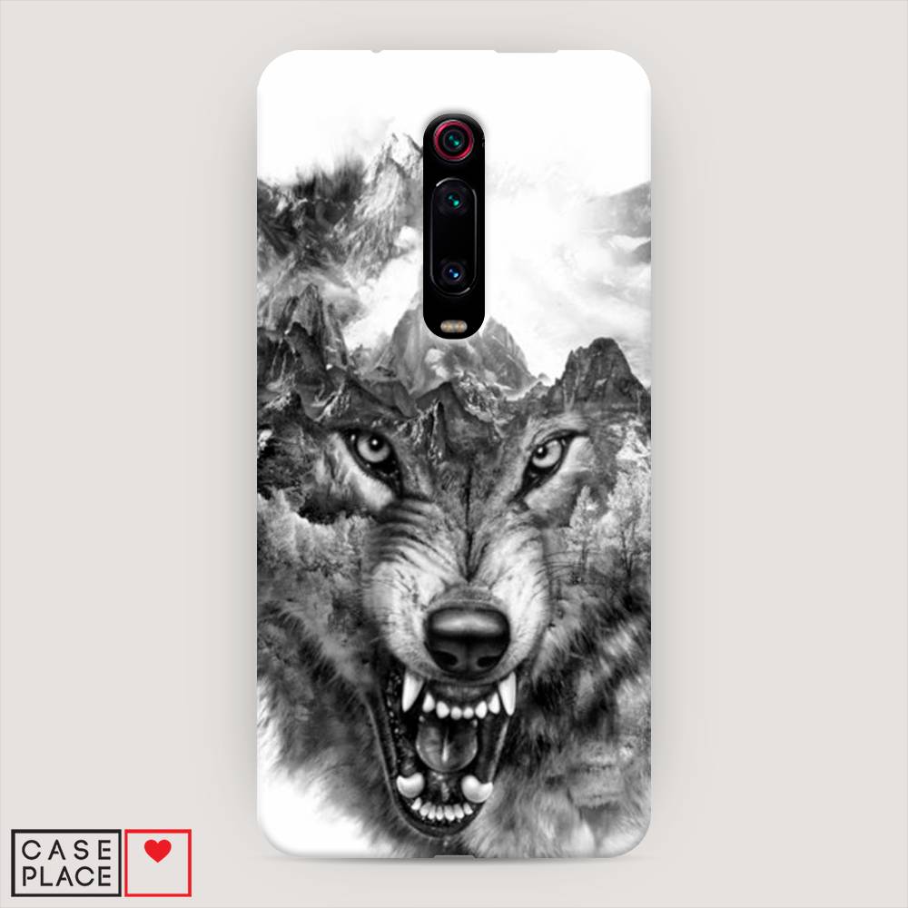 

Пластиковый чехол "Волк в горах" на Xiaomi Redmi K20 Pro, 35620-1