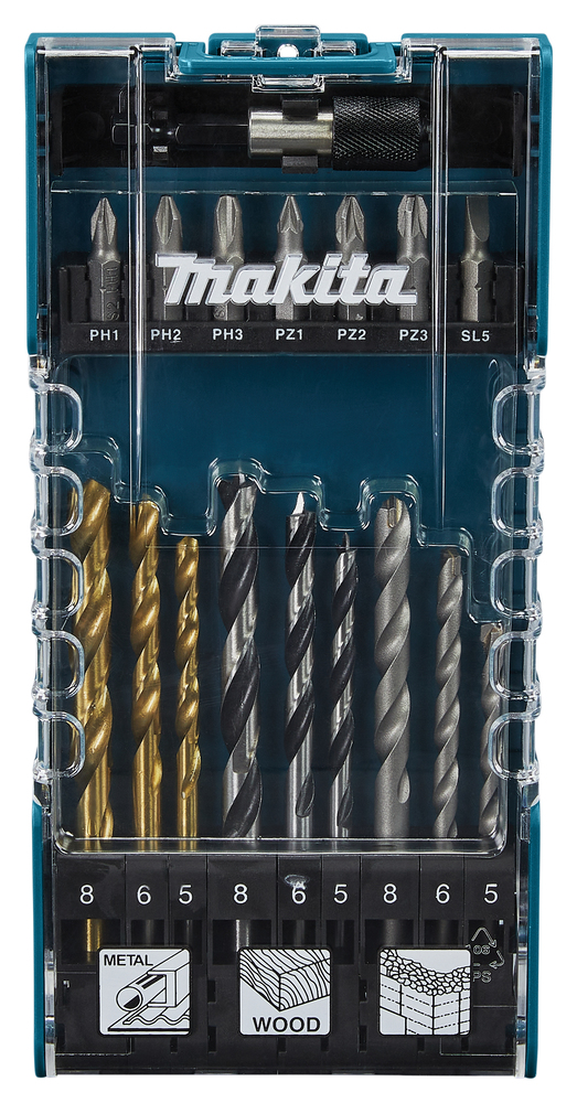 

Набор насадок и сверл, 17 шт Makita, D-74887