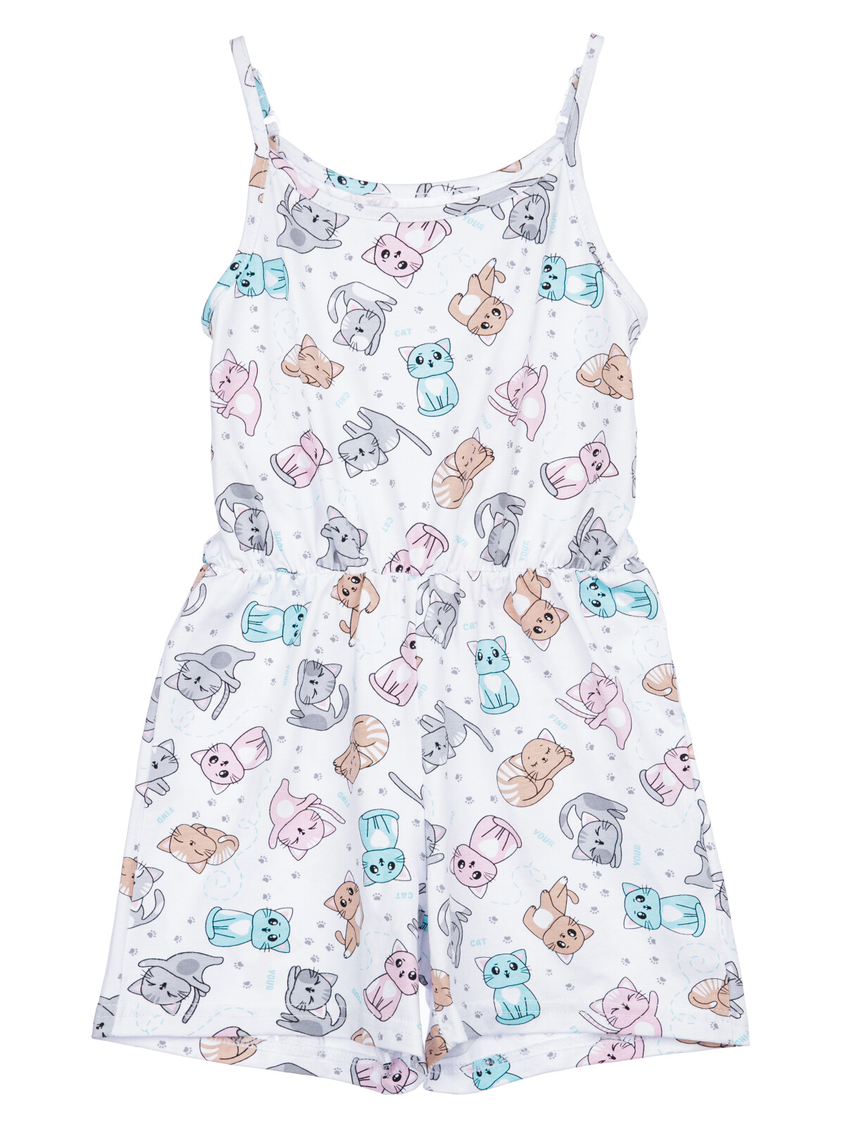 

Комбинезон трикотажный для девочек PlayToday, цветной, 98, Разноцветный, 32322329