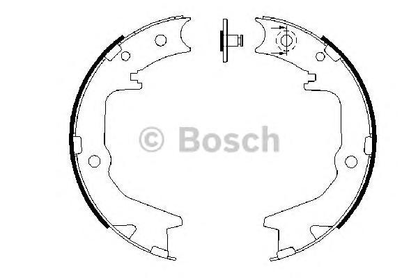 

Тормозные колодки Bosch стояночного тормоза для Mitsubishi 986487683