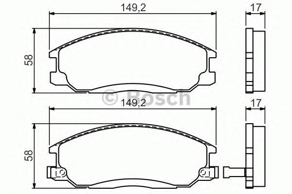 

Тормозные колодки Bosch передние дисковые для Hyundai Santa Fe 2.4-2.0 986424729