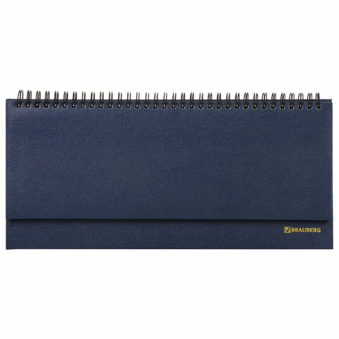 

Планинг недатированный Brauberg Select 305х140мм 60л кожзам темно-синий 50шт