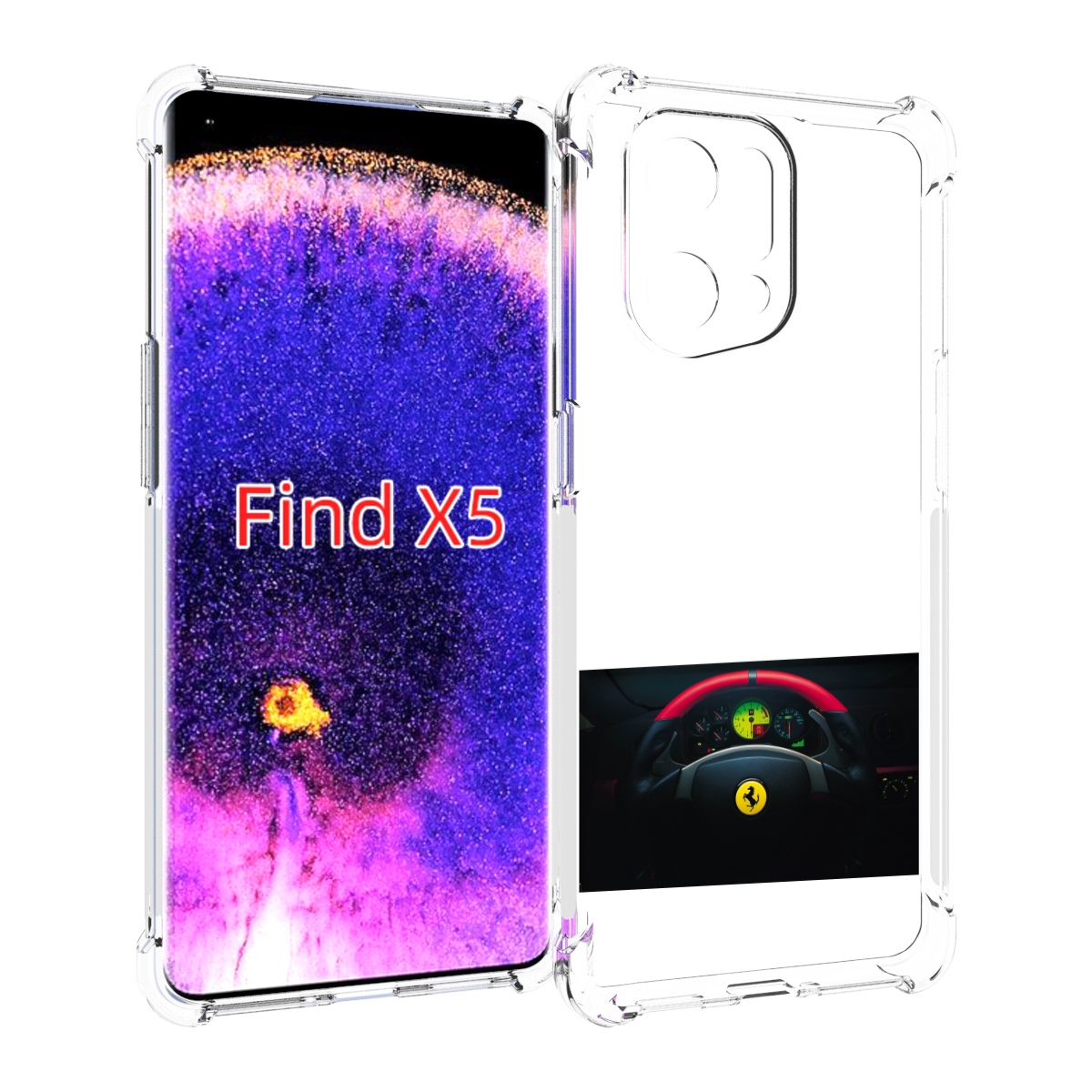 

Чехол MyPads ferrari 2 для Oppo Find X5, Прозрачный, Tocco
